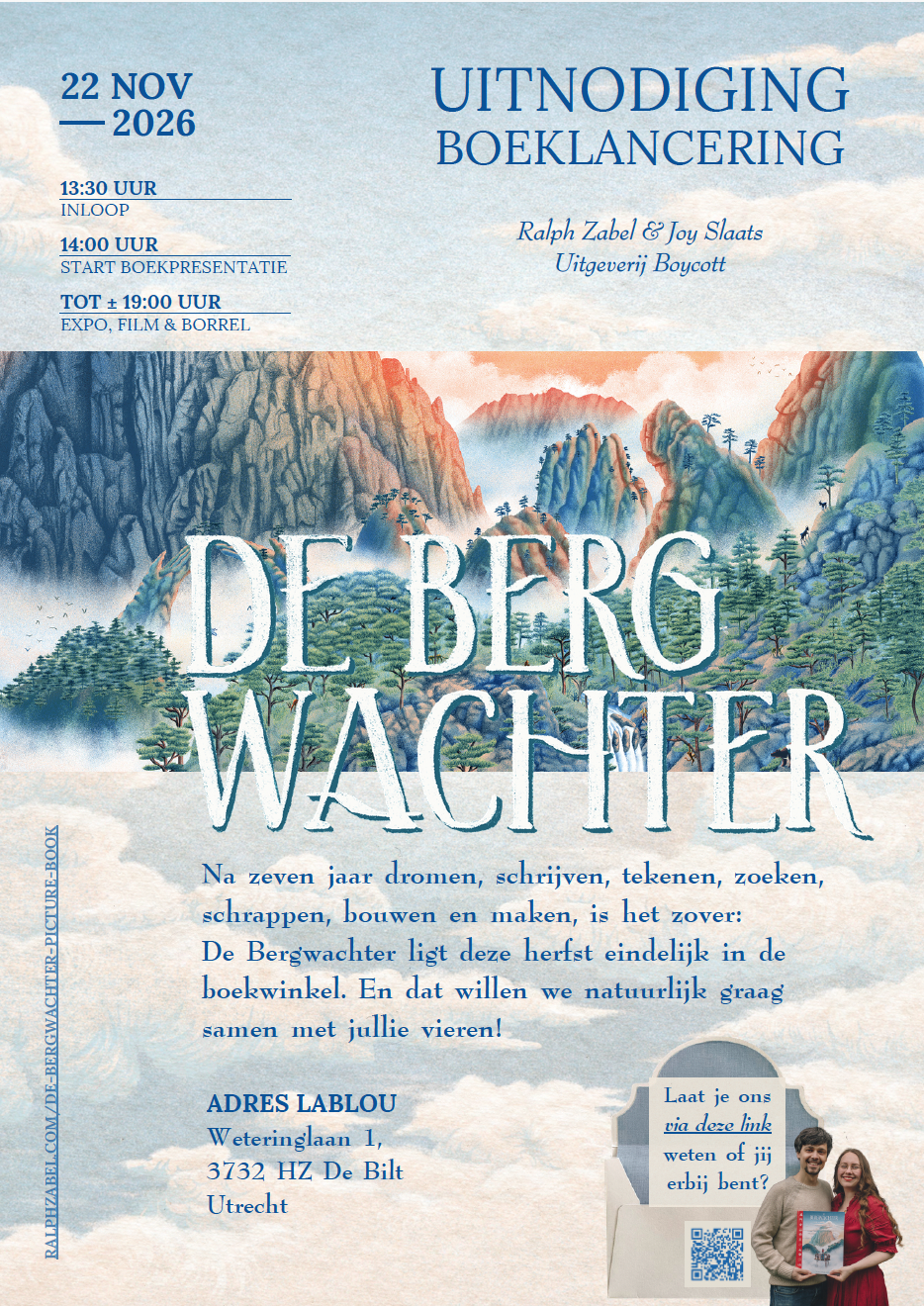 Uitnodiging: feestelijke boeklancering van De bergwachter