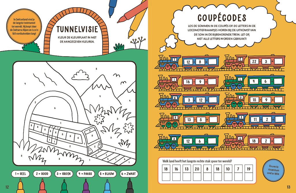 Het grote trein-spelletjesboek