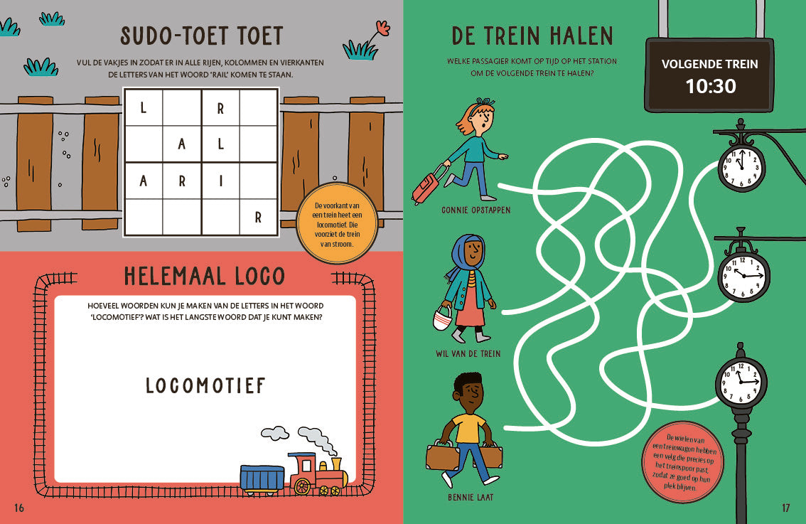 Het grote trein-spelletjesboek