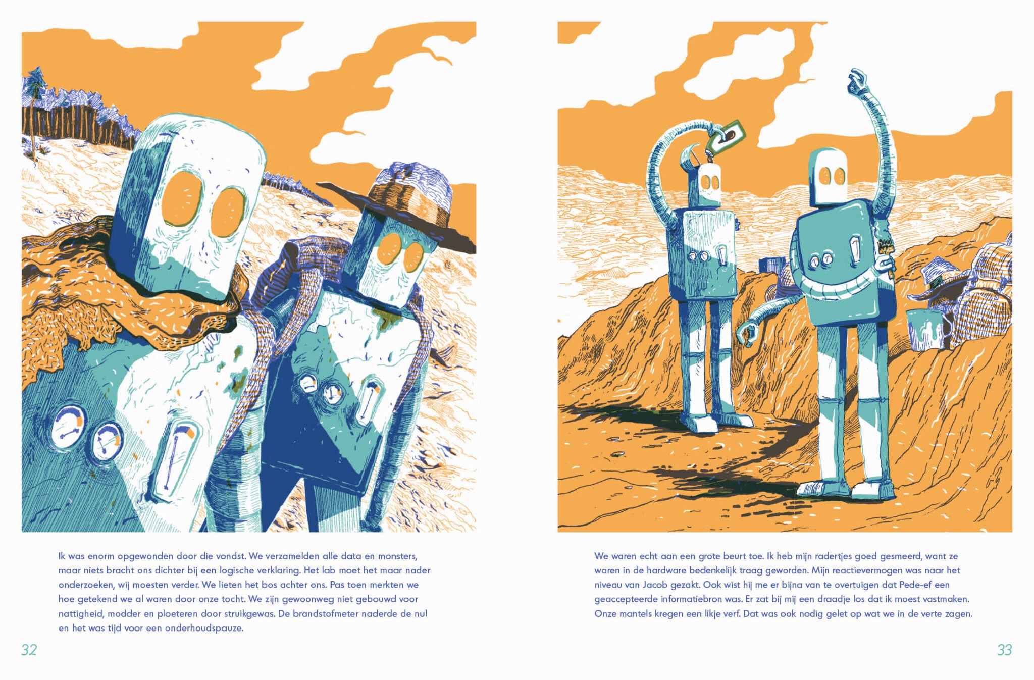 Een wonderlijke expeditie van robots